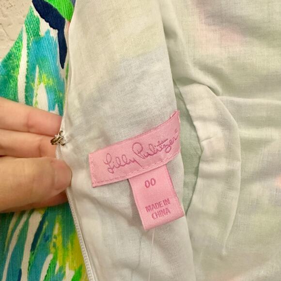 LILLY PULITZER Largo Shift Dress Multicolor Palm Leaves Tropical NWT - Picture 8 of 12